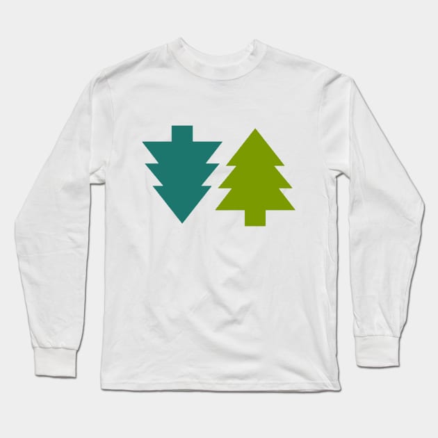 Yuletide Christmas Tree Long Sleeve T-Shirt by Wicca Fairy